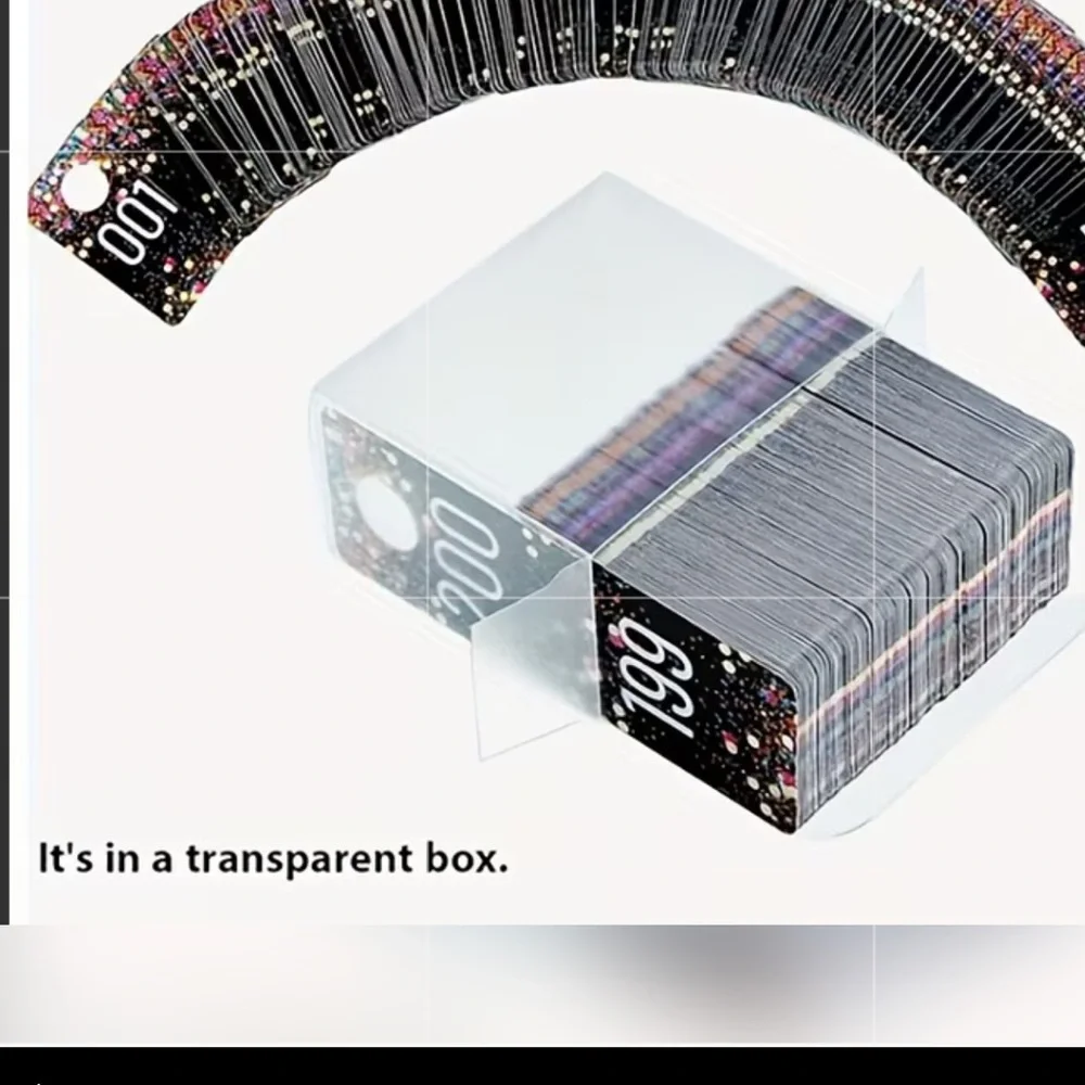 400pc Inventory Number Tags COAT ROOM TAGSPLASTIC MIRROR IMAGE n transparent box